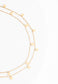Evelyn Gold Drop Double Chain Necklace