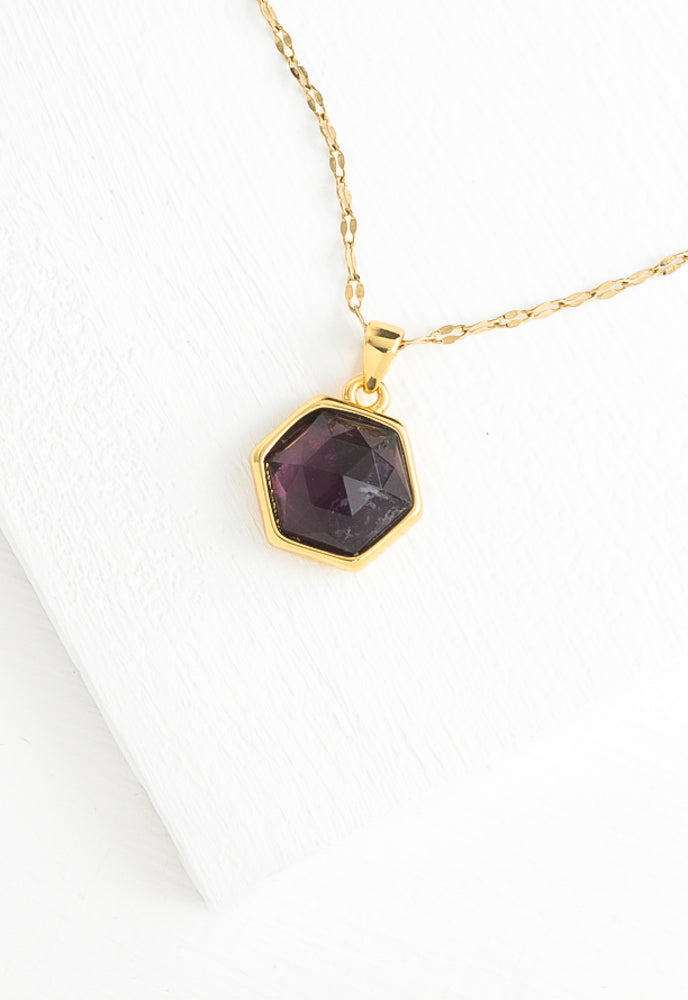 Bright & Bejeweled Necklace in Amethyst