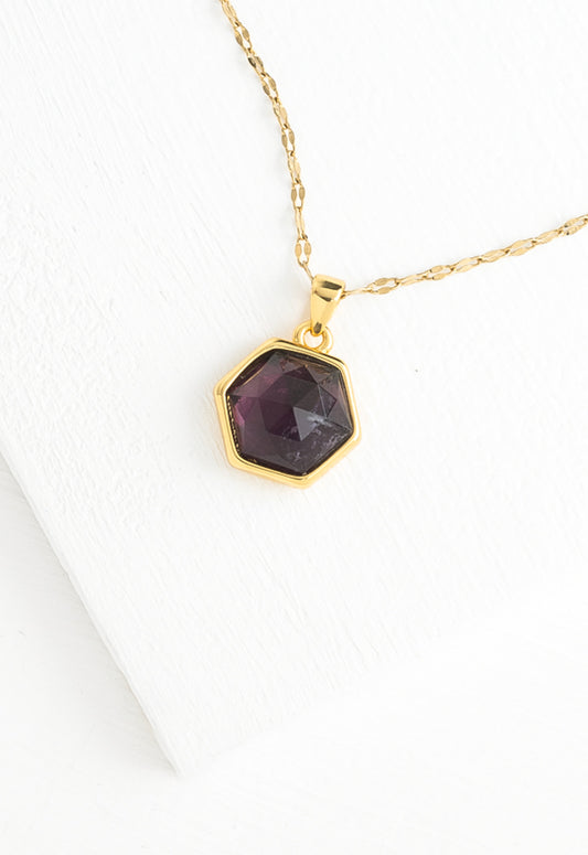 Bright & Bejeweled Necklace in Amethyst