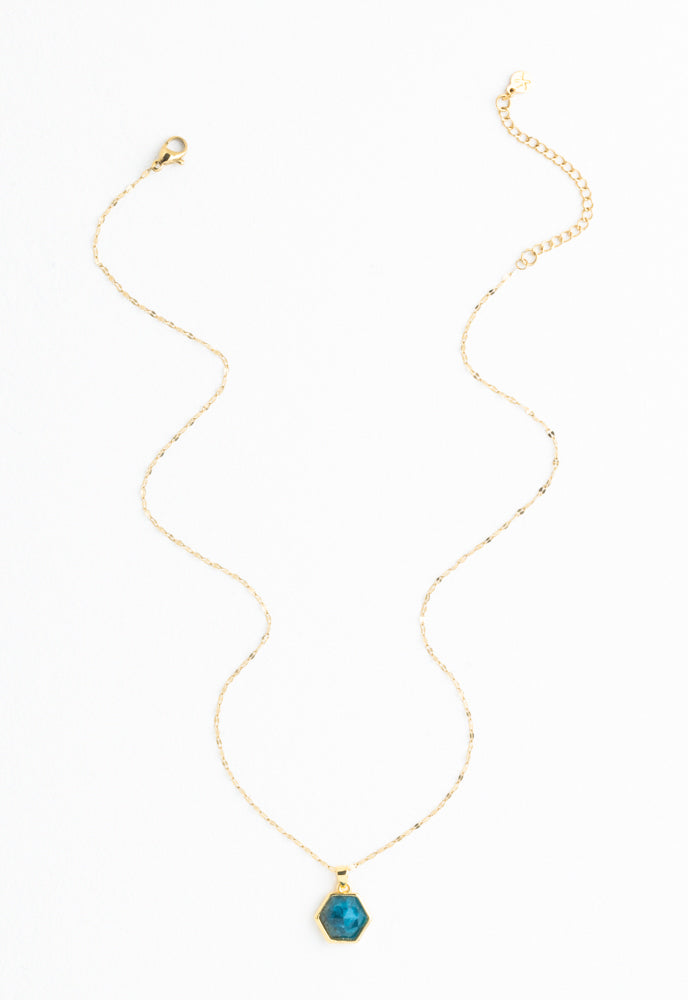 Bright & Bejeweled Necklace in Blue Crystal