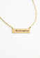 Courageous Gold Bar Necklace