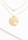 Forever In My Heart Necklace Set in Gold