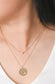 Forever In My Heart Necklace Set in Gold
