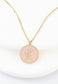Resilience Leaf Necklace in Pink