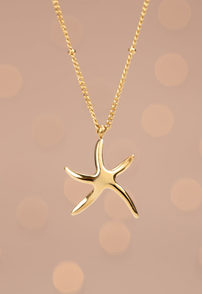 Starfish Hope Necklace in Gold