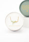 Shared Hope Leaf Necklace in Mint