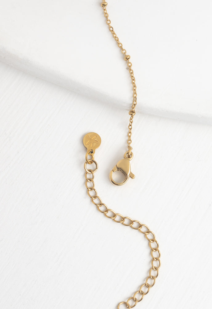 Engravable Gold Bar Necklace