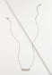 Engravable Silver Bar Necklace