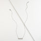 Engravable Silver Bar Necklace