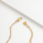 Engravable Round Pendant Gold Necklace
