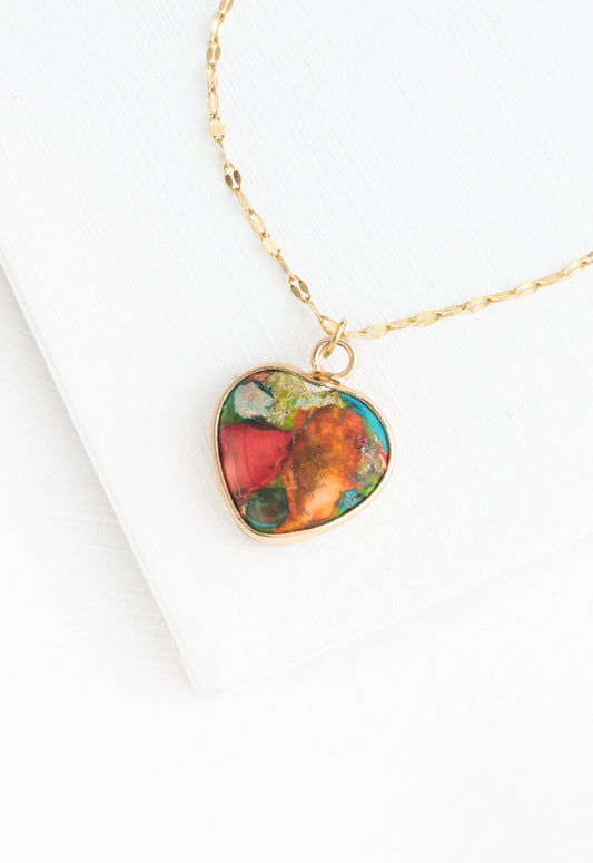 Love in Bloom Jasper Necklace