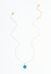Anita Glass Necklace in Sapphire Blue