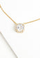 Forever Cushion-Cut Gold Necklace
