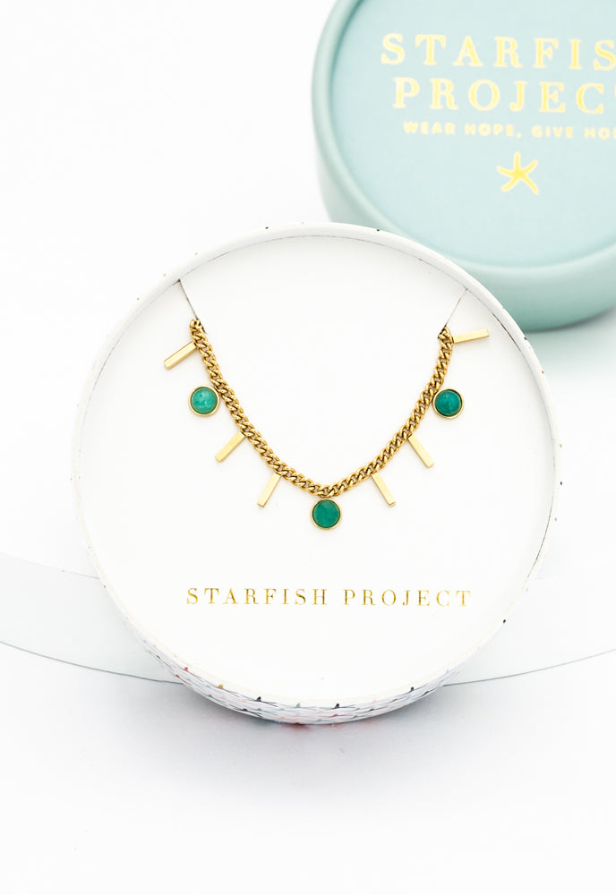 Helio Necklace in Sage
