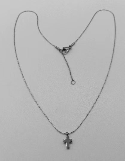 Cross Necklace-silver