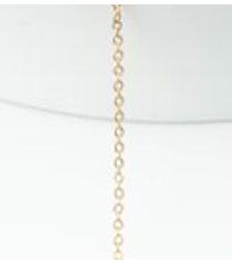 9" Diamond Cut Oval Cable Chain in bright silver stainless steel