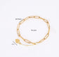 Bracelet use 12*4mm paperclip chain