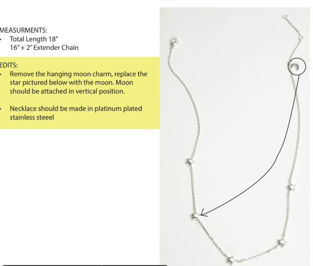 Guided Star Necklace-Silver