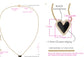 Outlined Heart Pendant Necklace
