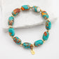 Sierra Bloom Turquoise Emperor Stone Beaded Bracelet