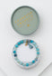 Enchanted Beaded Tassel Bracelet in Ocean Blue