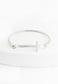 Faithfully Yours Cross Bracelet in Silver
