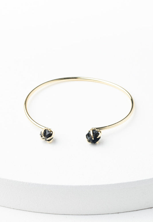 Shine Two-Stone Cuff in Midnight