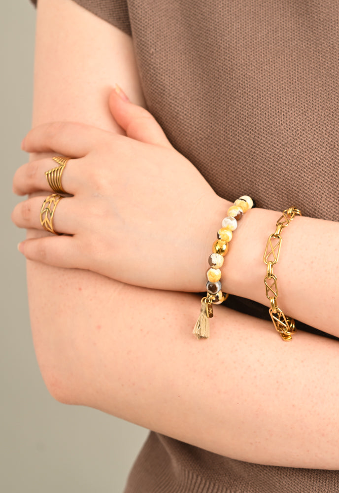 Astra Tassel Bracelet in Desert