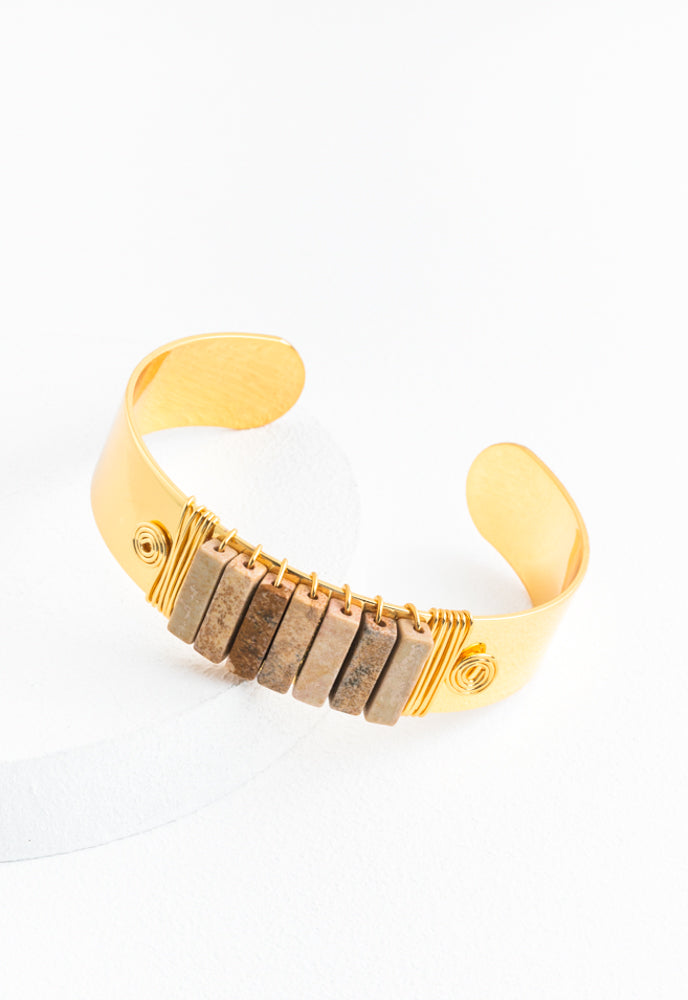 Paved Stone Cuff in Sedona