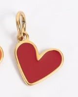 Enamel Heart Charm/Red