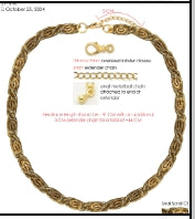 Snail Scroll Chain necklace ND 5914-A