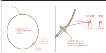 PEARL CROSS NECKLACE