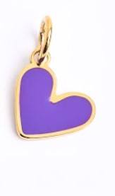 Enamel Heart Charm/purple
