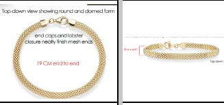 Gold Mesh Single Bracelet-A