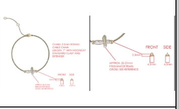 PEARL CROSS BRACELET