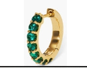 17mm Green Zircon Earrings