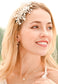 Pearl Blossom Dainty Flower and Crystal Comb