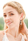 Forever Cushion-Cut Gold Drop Earrings