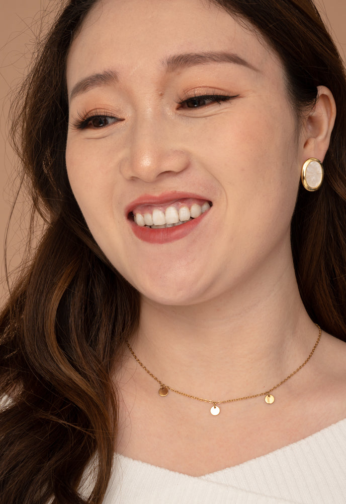 Reflection Studs in Ivory