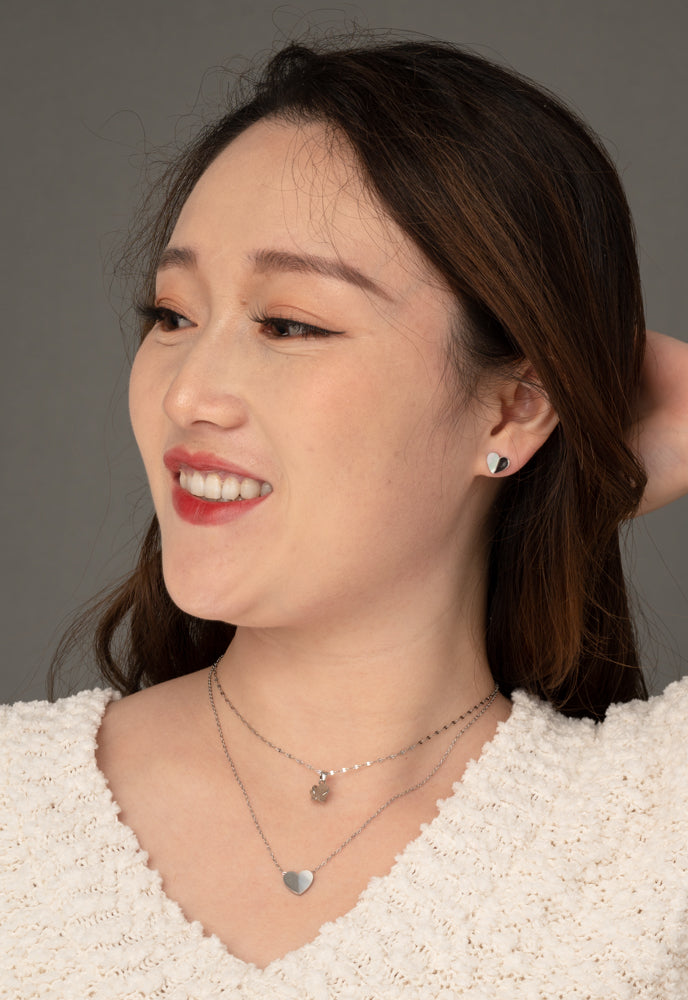 Alexis Silver Heart Necklace