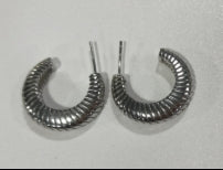 C-shaped earrings