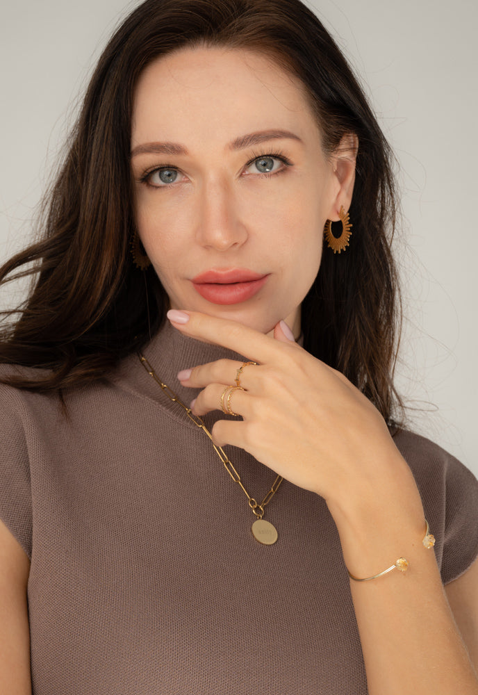 Shine Two-Stone Cuff in Dawn
