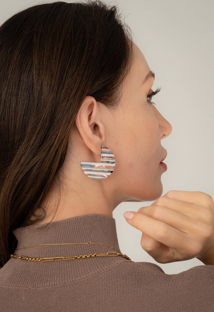 Fireside Multicolored Resin Earrings