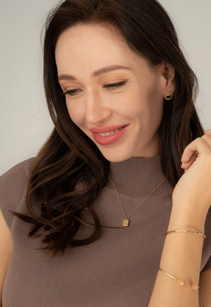 Shine Two-Stone Cuff in Sunset