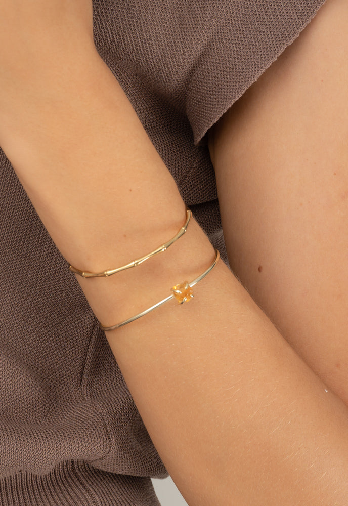 Shine Single-Stone Cuff in Dawn