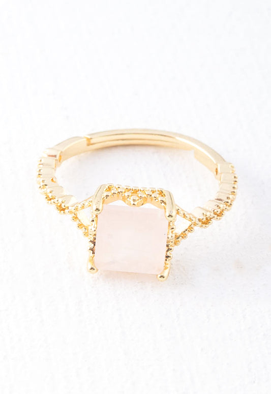 Adorned Rose Quartz Ring