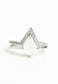 Perfectly-Paired Moonstone and Platinum Ring Set