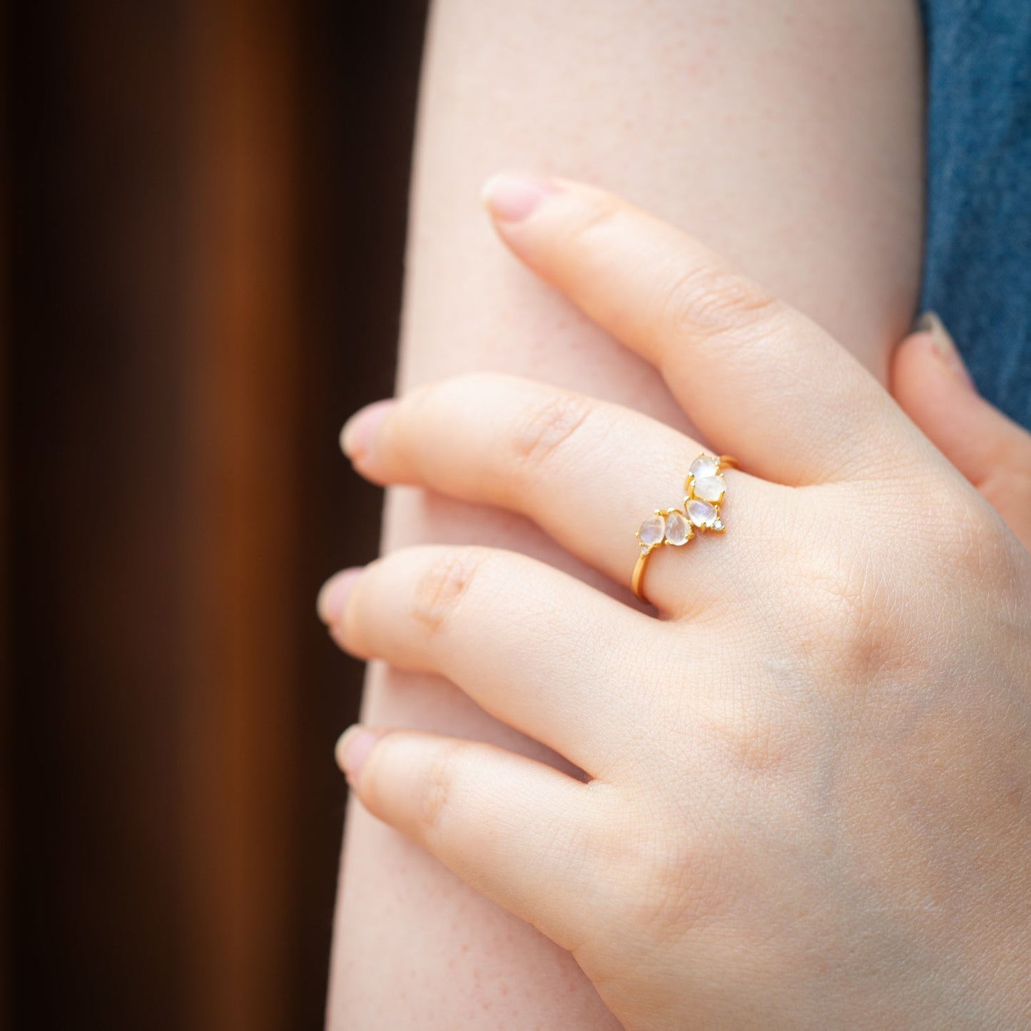 Celestial Moonstone Ring