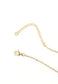 Bar necklace with 3 sun crystals etched in the gold