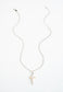 Biwa Cross on Silver Rope -ND 5915